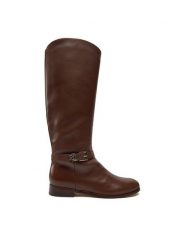 Lauren Ralph Lauren Oficerki 802937804003 Brązowy. Brązowe kozaki damskie Lauren Ralph Lauren, bez wzorów, ze skóry, bez obcasa, na płaskiej podeszwie, bez zapięcia. Za 1,169.00 zł.