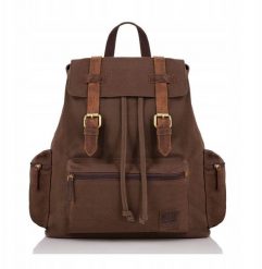 Duży miejski plecak dla mężczyzny vintage Paolo Peruzzi T-24-BR. Plecaki męskie Paolo Peruzzi, bez wzorów, vintage. Za 229.36 zł.