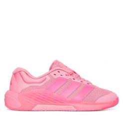 Buty na siłownię adidas. Czerwone obuwie sportowe damskie Adidas, bez wzorów, bez zapięcia, na fitness i siłownię. Za 589.99 zł.
