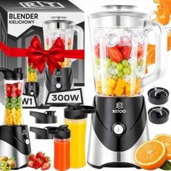 Blender kielichowy Retoo BLENDER KIELICHOWY 10w1 DO SMOOTHIE KOKTAJLI 1,2L 2 BIDONY 300W STAL INOX. Blendery Retoo. Za 237.99 zł.