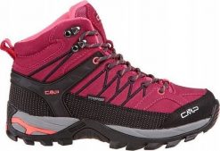 Buty trekkingowe damskie CMP Rigel Mid różowe r. 37. Czerwone obuwie trekkingowe damskie CMP, bez zapięcia. Za 395.01 zł.