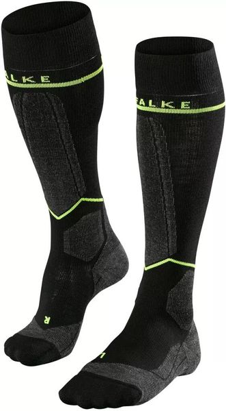 Podkolanówki Falke SK Energizing Wool. Żółte skarpety męskie Falke, bez wzorów, z bawełny. Za 277.50 zł.