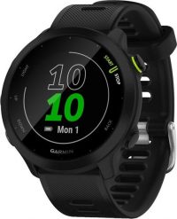 Zegarek sportowy Garmin Forerunner 55 Czarny (010-02562-10). Czarne zegarki sportowe Garmin, bez wzorów. Za 652.99 zł.