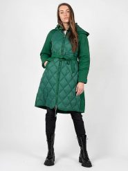 Silvian Heach Kurtka "Parka" | PGA22070PI | Kobieta | Zielony. Zielone kurtki damskie Silvian Heach, bez wzorów, z bawełny. W wyprzedaży za 569.00 zł.