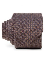 Andrew James krawat z domieszką jedwabiu Mężczyźni Bawełna brązowy, ONE SIZE. Brązowe krawaty i muchy Andrew James, bez wzorów, z bawełny, biznesowe. Za 179.95 zł.