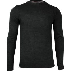 Sweter Popielaty, Męski, Okrągły Dekolt, Jednokolorowy, Ciemny Szary - BRAVE SOUL. Szare swetry męskie Brave Soul, l, bez wzorów, biznesowe, bez kołnierzyka, bez ramiączek. Za 59.00 zł.