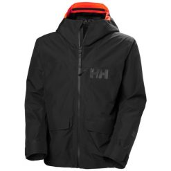 Kurtka narciarska Helly Hansen Emiko Shell. Czarne kurtki sportowe męskie Helly Hansen, na zimę, m, bez wzorów, bez kaptura, narciarskie. Za 1,405.50 zł.
