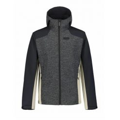 Techniczna kurtka softshell do wędrówek Icepeak Beedeville. Szare kurtki sportowe męskie Icepeak, s, bez wzorów, z materiału, bez kaptura, trekkingowe. Za 347.00 zł.