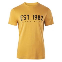 Koszulka męska Magnum Ellib - żółta, Rozmiar XL. Żółte t-shirty męskie MAGNUM, m, bez wzorów, z bawełny, bez kołnierzyka, bez ramiączek. Za 49.99 zł.