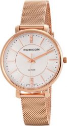 Zegarek Rubicon Zegarek damski Rubicon RBN148 CYRKONIE różowe złoto. Czerwone zegarki damskie Rubicon, złote. Za 289.00 zł.