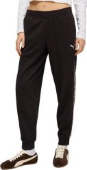 Puma Spodnie damskie Puma ESS Graphic Animal Comfort czarne 692464 01 XL. Czarne spodnie dresowe damskie Puma, bez wzorów, sportowe. Za 247.31 zł.
