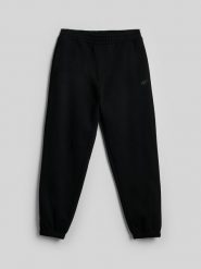 4F Spodnie dresowe joggery męskie - czarne 5XL. Czarne spodnie materiałowe męskie 4F, l, bez wzorów, z dresówki. Za 149.99 zł.