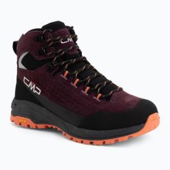 Buty trekkingowe damskie CMP Vertyx Mid Waterproof. Czerwone obuwie trekkingowe damskie CMP, ze skóry, przed kolano, bez zapięcia. Za 519.99 zł.