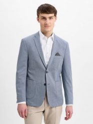 Finshley & Harding kurtka casualowa - Maarten Mężczyźni Modern Fit niebieski, 58. Niebieskie kurtki męskie Finshley & Harding, m, bez wzorów, eleganckie, bez kaptura. Za 699.95 zł.