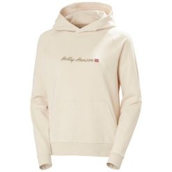 Bluza damska Helly Hansen Core Graphic. Białe bluzy damskie Helly Hansen, bez wzorów, bez ramiączek, bez kaptura. Za 379.00 zł.