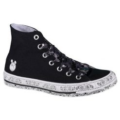 Trampki Damskie Chuck Taylor Hi All Star. Czarne trampki i tenisówki damskie Converse, bez wzorów, z gumy, bez zapięcia. Za 405.99 zł.