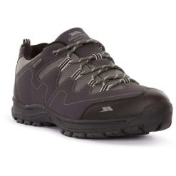 Trespass Finley Low Cut buty trekkingowe wodoodporne i oddychające. Czarne obuwie trekkingowe damskie Trespass, z materiału, przed kostkę, bez zapięcia. Za 273.25 zł.