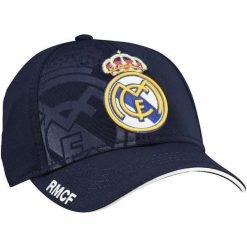 Czapka bejsbolowa Real Madrid. Niebieskie czapki damskie HOLIPROM, bez wzorów, sportowe. Za 99.00 zł.