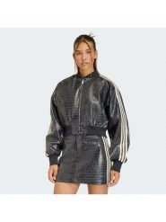 Adidas Kurtka z imitacji skóry Pleather KE5035 Czarny Oversize. Czarne kurtki damskie Adidas, xs, bez wzorów, ze skóry, bez kaptura. Za 648.99 zł.