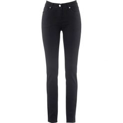 Dżinsy Slim Fit, mid waist, super stretch. Niebieskie jeansy damskie bonprix, bez wzorów, z jeansu. Za 119.99 zł.