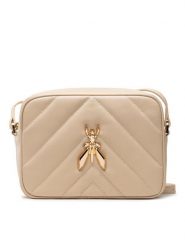 Patrizia Pepe Torebka CB0023/L004-B732 Beżowy. Brązowe listonoszki damskie Patrizia Pepe, bez wzorów, ze skóry, bez dodatków. Za 749.99 zł.