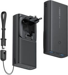 VEGER powerbank 10000 mAh PD QC3.0 20W ACE100 (W1146) czarny. Czarne powerbanki Veger. Za 91.08 zł.