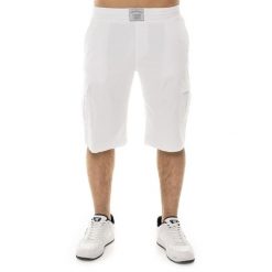 Szorty na co dzień na siłownię. Białe spodnie materiałowe męskie LEONE 1947 APPAREL, bez wzorów, z bawełny. W wyprzedaży za 112.15 zł.