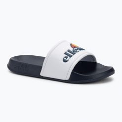 Klapki damskie Ellesse Duke. Białe klapki damskie Ellesse, bez wzorów, bez obcasa, bez zapięcia. Za 89.99 zł.