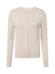 Marie Lund Kardigan Kobiety beżowy, S. Brązowe kardigany damskie Marie Lund, s, bez wzorów, z wiskozy, klasyczne, bez kołnierzyka. Za 199.95 zł.