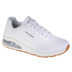 Buty sportowe Sneakersy damskie, Skechers Uno 2 - Air Around You. Białe obuwie sportowe damskie Skechers, bez wzorów, z materiału, bez zapięcia, trekkingowe. Za 435.00 zł.