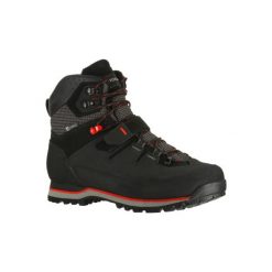 Buty trekkingowe wysokie TREK 700 męskie. Czarne trekkingi męskie FORCLAZ, z kauczuku, bez zapięcia. Za 499.99 zł.