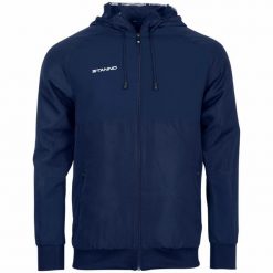 Bluza z kapturem Stanno Centro Micro. Niebieskie bluzy damskie STANNO, m, bez wzorów, z kapturem, na fitness i siłownię. W wyprzedaży za 203.50 zł.