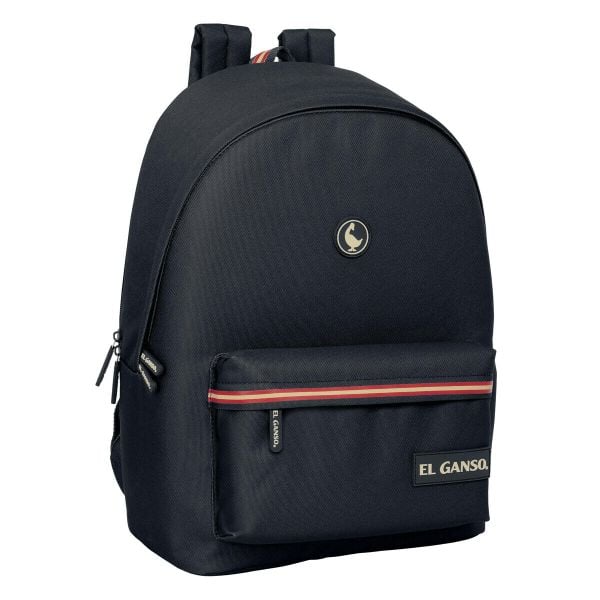 Plecak na Laptopa El Ganso Basics Czarny. Czarne plecaki męskie MBRANDS, bez wzorów. Za 177.65 zł.