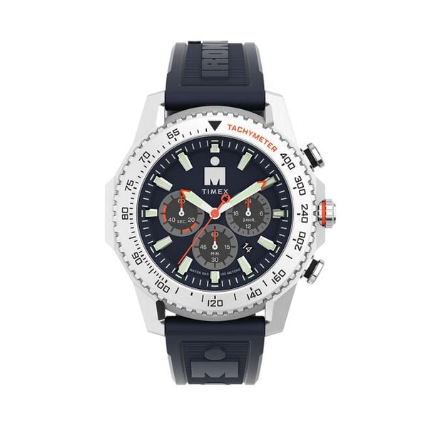 Zegarek Timex. Niebieskie zegarki męskie Timex, bez wzorów. Za 969.99 zł.