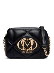 LOVE MOSCHINO Torebka JC4038PP1PLC0000 Czarny. Czarne listonoszki damskie Love Moschino, bez wzorów, ze skóry, bez dodatków. Za 879.99 zł.