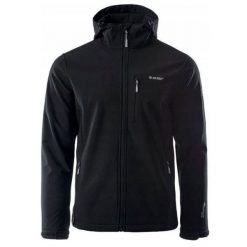 Kurtka męska Softshell Hi-Tec Caen - czarna, Rozmiar XXL. Czarne kurtki męskie Hi-tec, m, bez wzorów, z polaru, bez kaptura. Za 184.99 zł.