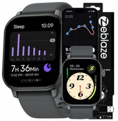 Smartwatch Zeblaze GTS 3 GPS (szary). Szare zegarki smartwatch Zeblaze, bez wzorów. Za 178.26 zł.