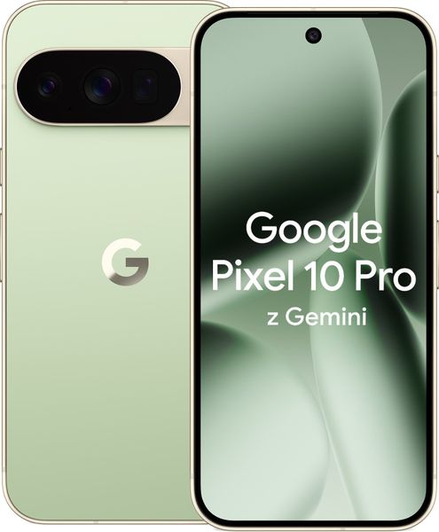 Smartfon Pixel 10 Pro 5G 16/256GB Zielony (GA10316-GB). Zielone smartfony Google. Za 4,547.99 zł.