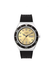 Timex Zegarek M79 Automatic TW2W47600 Czarny. Czarne, analogowe zegarki męskie Timex, bez wzorów. Za 1,119.00 zł.
