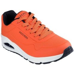 Buty sportowe męskie Skechers Uno Stand On Air. Czerwone buty sportowe męskie Skechers, bez wzorów, z syntetyku, bez zapięcia. Za 490.00 zł.