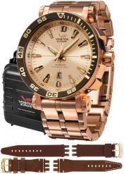 Zegarek Vostok Europe Zegarek męski Vostok Europe NH35A-575B281B różowe złoto. Czerwone zegarki męskie Vostok Europe, bez wzorów, złote. Za 5,500.00 zł.
