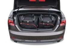 Torby Do Bagażnika Audi A5 Cabrio 2017-2018 4Szt Kjust. Czarne torby podróżne damskie KJUST, bez wzorów, z kauczuku. Za 974.00 zł.