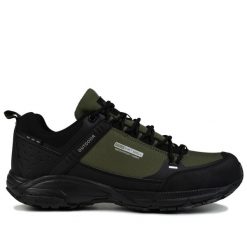 Buty męskie sportowe trekkingowe DK PREDATOR. Czarne trekkingi męskie DK, bez zapięcia. W wyprzedaży za 169.00 zł.