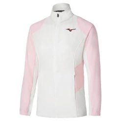 Damska bluza dresowa Mizuno Front Shadow. Białe bluzy damskie Mizuno, l, bez wzorów, z dresówki, sportowe, bez ramiączek, bez kaptura. Za 364.20 zł.