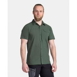 Męska techniczna koszula Kilpi BOMBAY-M. Zielone koszule męskie Kilpi, na lato, m, bez wzorów, z materiału, bez kołnierzyka, bez ramiączek. Za 154.00 zł.