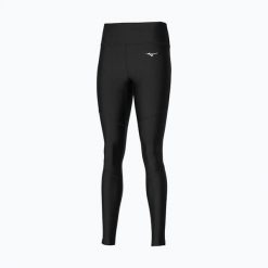 Legginsy do biegania damskie Mizuno Impulse Core Long. Czarne legginsy damskie Mizuno, bez wzorów, z elastanu. Za 139.99 zł.