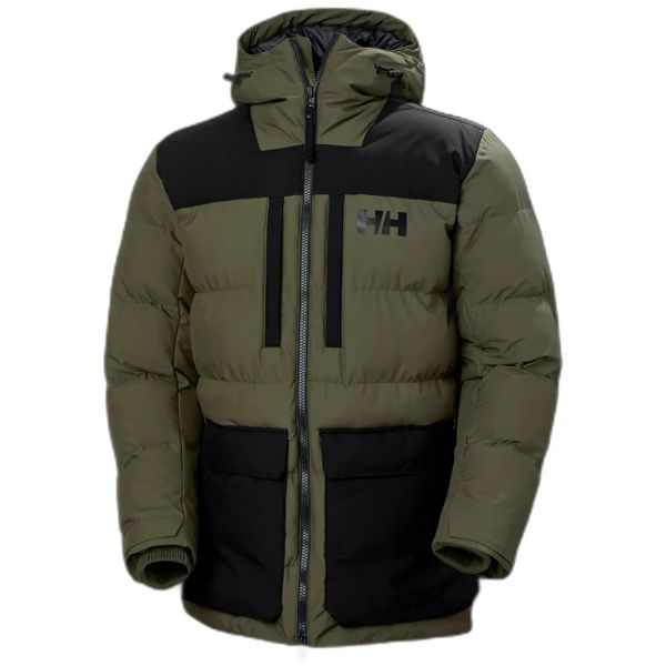 Parka Helly Hansen patrol. Zielone parki męskie Helly Hansen, s, bez wzorów, z poliesteru, bez kołnierzyka, bez kaptura. Za 1,453.00 zł.