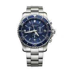 RABAT ZEGAREK VICTORINOX SWISS ARMY Maverick Chronograph 241689. Niebieskie zegarki męskie VICTORINOX, bez wzorów, szklane. W wyprzedaży za 1,950.00 zł.