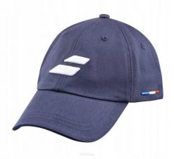 Czapka tenisowa Babolat Event Cap - granatowa. Niebieskie czapki damskie BABOLAT, bez wzorów, z bawełny, eleganckie. Za 99.00 zł.