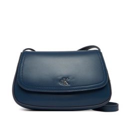 Torebka Calvin Klein. Niebieskie listonoszki damskie Calvin Klein, bez wzorów, bez dodatków. Za 409.99 zł.